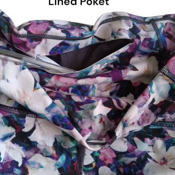 Lululemon Align II Pant 25” Utopia Multi Floral Womens 6 - Picture 9 of 14